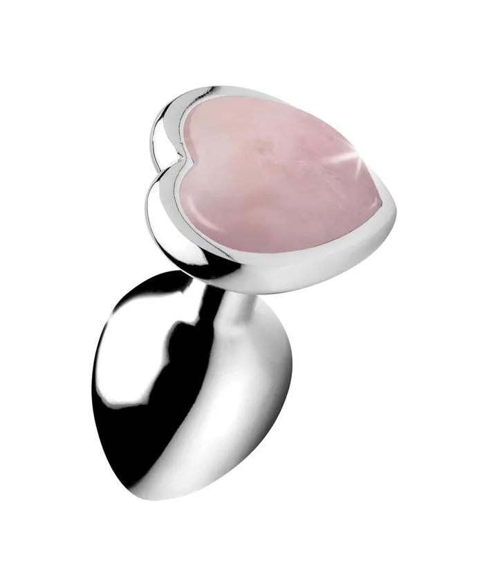 Male Sex Toys XR Brands Booty Sparks Rose Quartz Heart Anal Plug Medium Male Sex Toys XR Brands Booty Sparks Rose Quartz Heart Anal Plug Medium