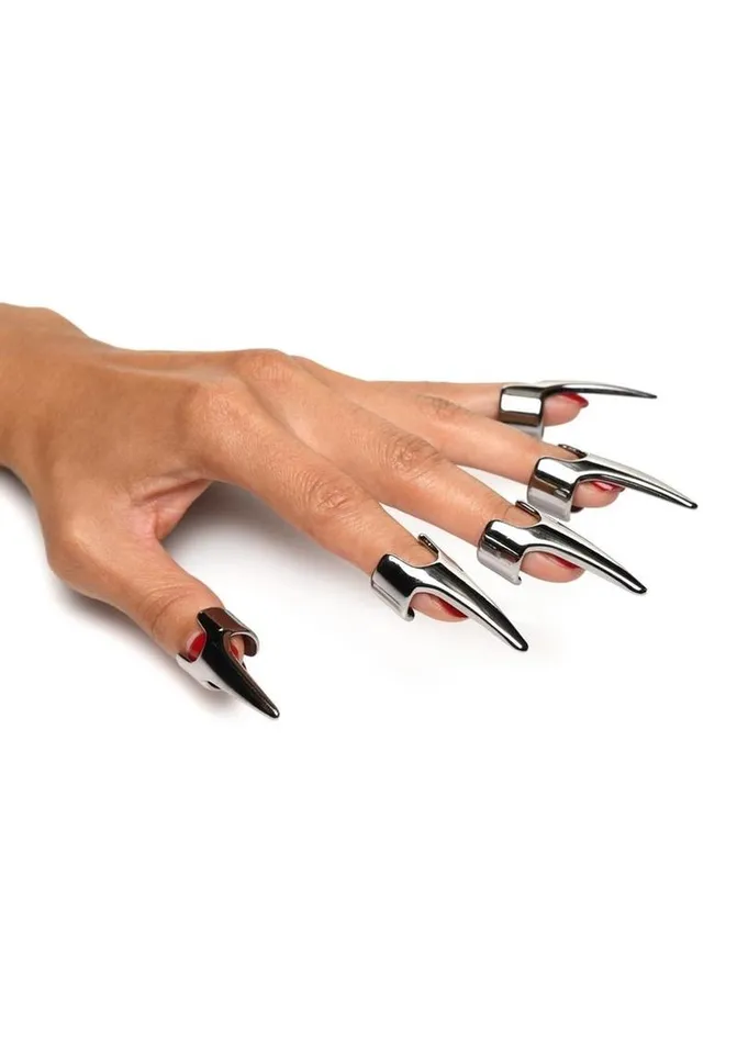 Master Series Male Sex Toys Master Series Clawed Sensation Stainless Steel Play Rings