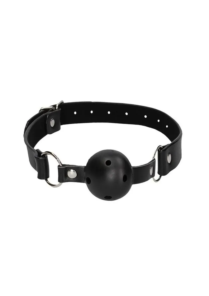 Ouch Breathable Ball Gag with Bonded Leather Straps Ouch Couples