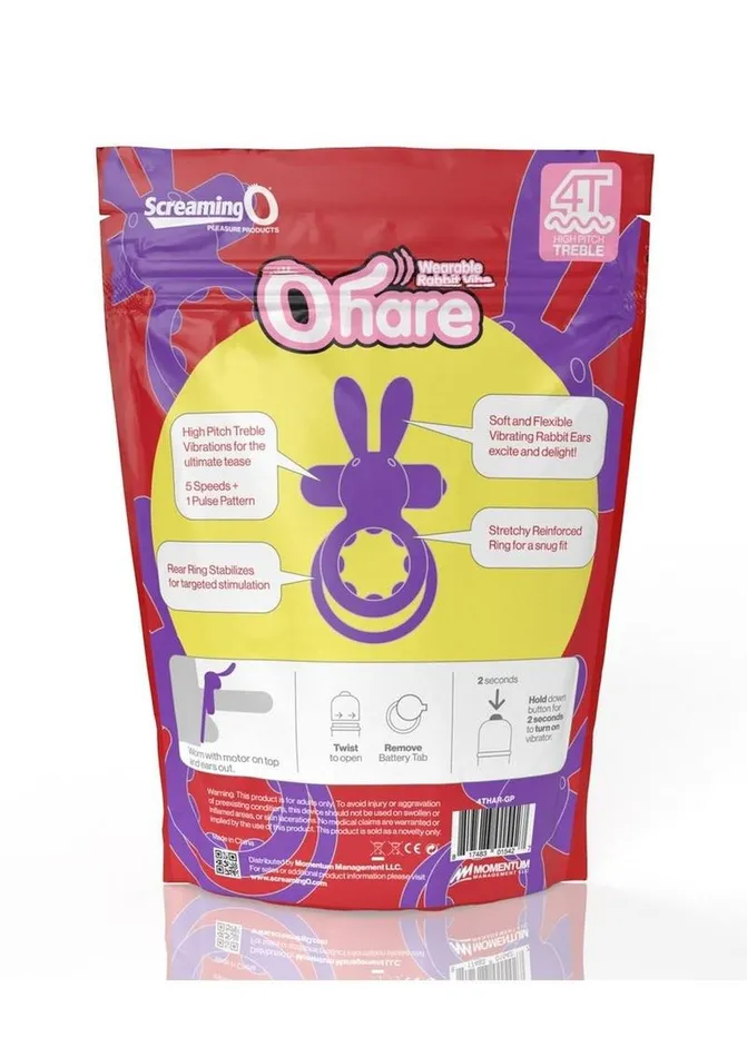 Screaming O 4t Ohare Vibrating Cock Ring Screaming O Couples