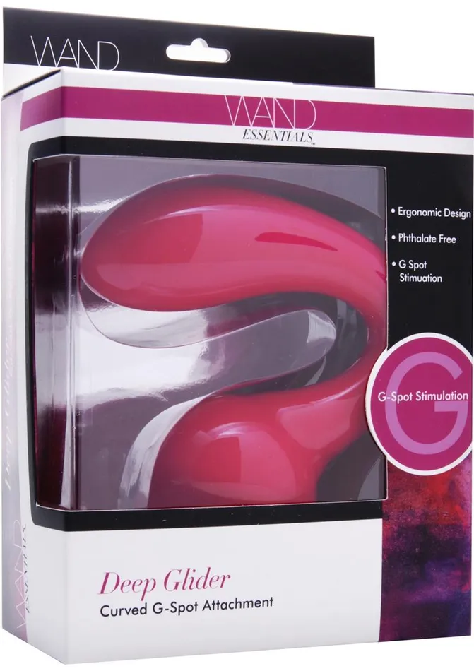 Wand Essentials Female Sex Toys Wand Essentials Deep Glider Curbed GSpot Attachment
