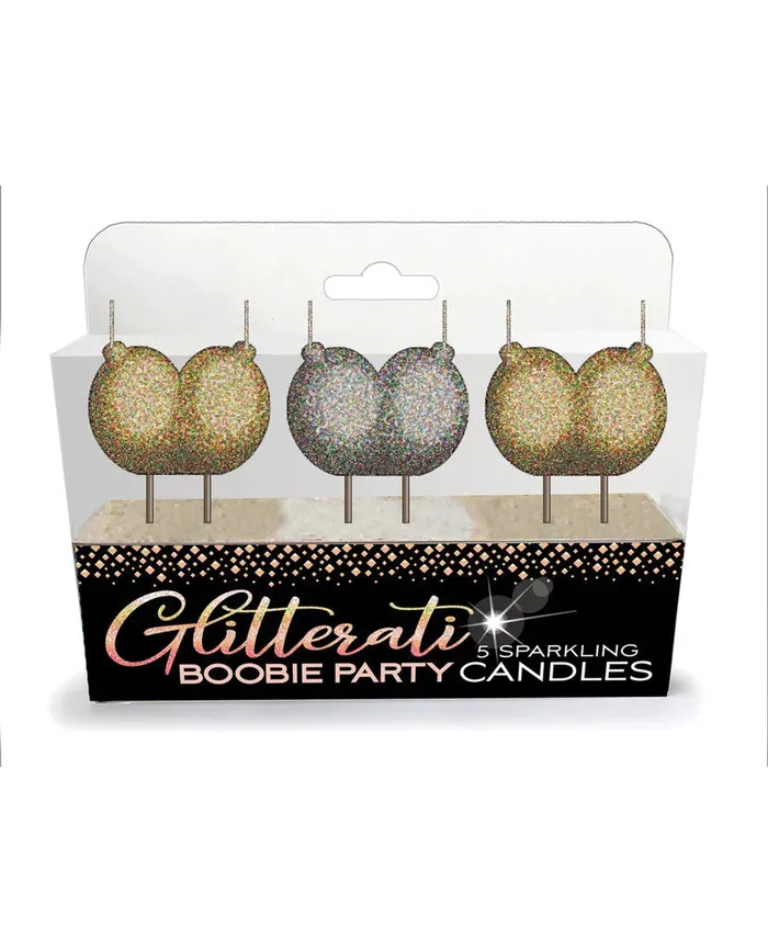 Anal Glitterati Boobie Candle Set Little Genie
