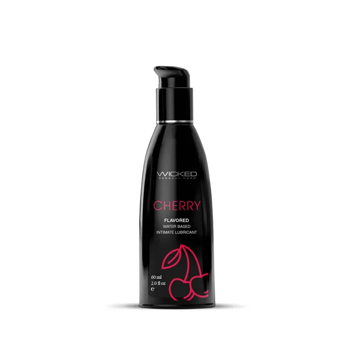 Aqua Cherry Flavored Water Based Intimate Lubricant 2 Fl Oz Wicked Sensual Care Lubricants Aqua Cherry Flavored Water Based Intimate Lubricant 2 Fl Oz Wicked Sensual Care Lubricants