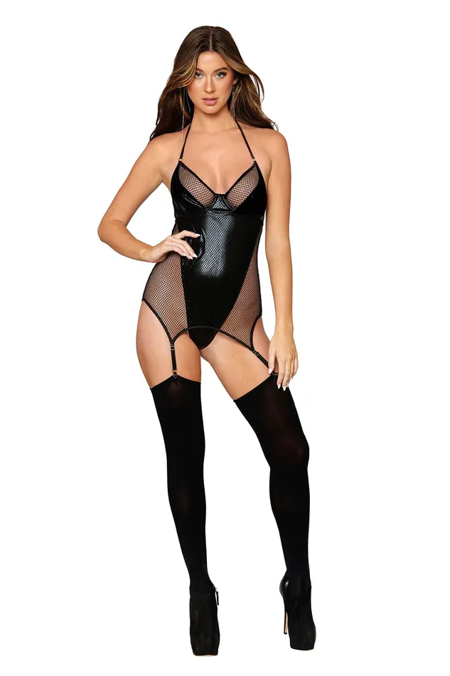 Bodystockings Playsuits 2024 Holiday Sale Specials Garter Slip Teddy One Size Black Bodystockings Playsuits 2024 Holiday Sale Specials Garter Slip Teddy One Size Black