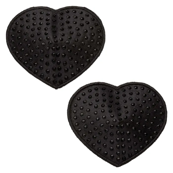 CalExotics Anal Radiance Heart Pasties Black