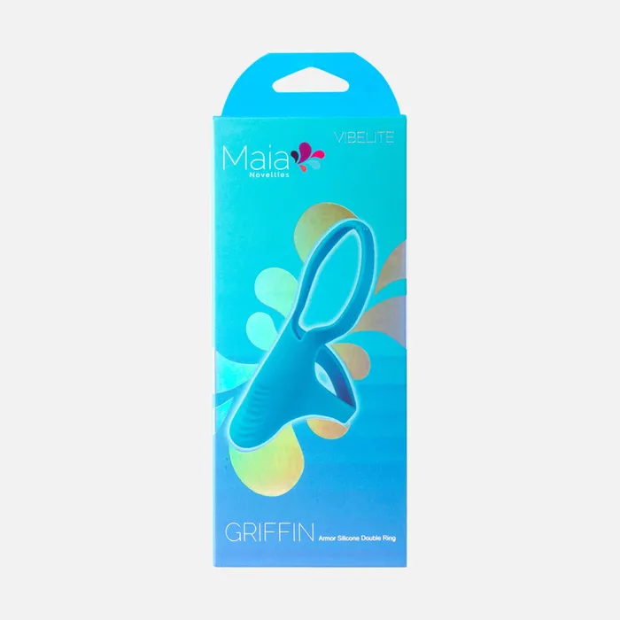 Couples Maia Toys Griffin Erection Non Vibrating Cock Ring Blue Couples Maia Toys Griffin Erection Non Vibrating Cock Ring Blue