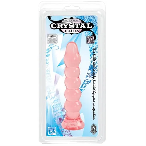 Crystal Jellie Anal Plug Pink Doc Johnson Anal