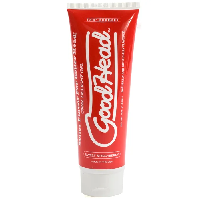 Enhancers Doc Johnson Good Head Oral Delight Gel 4 Oz Sweet Strawberry