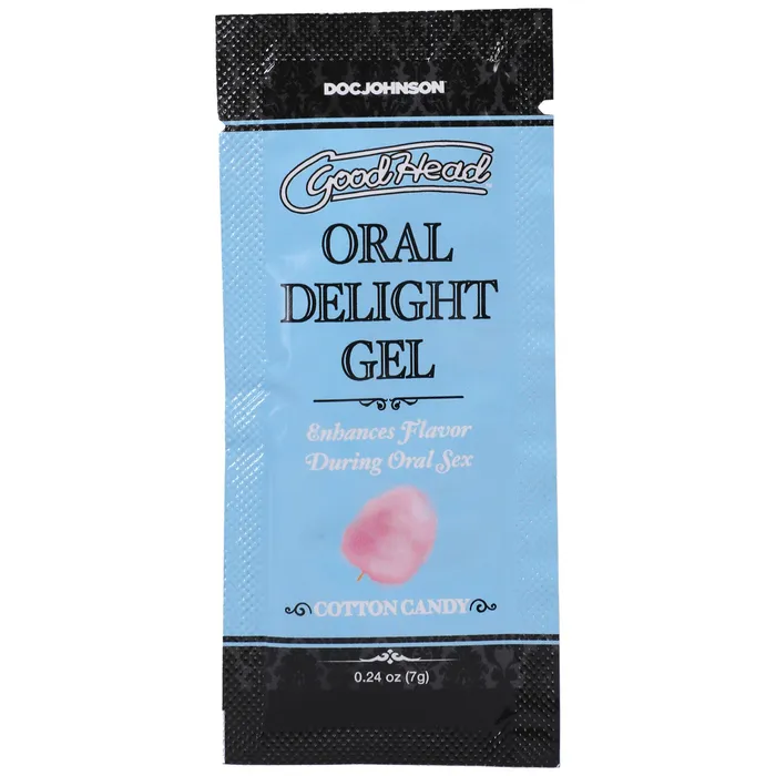 Enhancers Goodhead Oral Delight Gel Cotton Candy 024 Oz Doc Johnson
