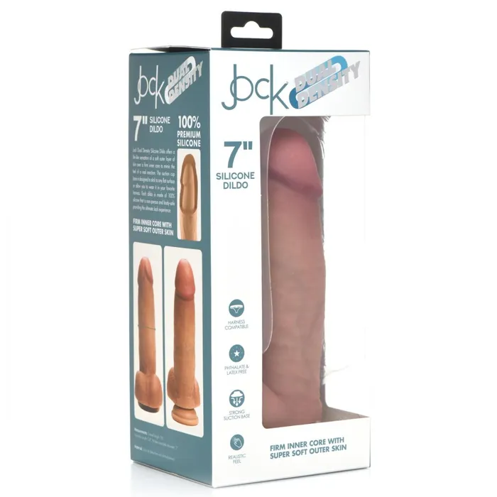 Jock Jock 7 Dual Density Silicone Dildo with Balls Light Female Sex Toys Jock Jock 7 Dual Density Silicone Dildo with Balls Light Female Sex Toys