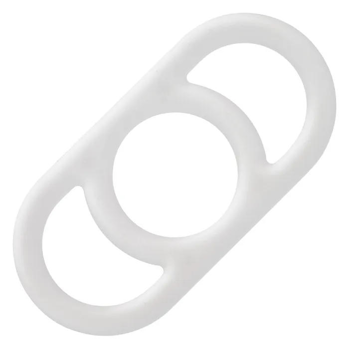 Male Sex Toys CalExotics Alpha Liquid Silicone Commander Ring Natural