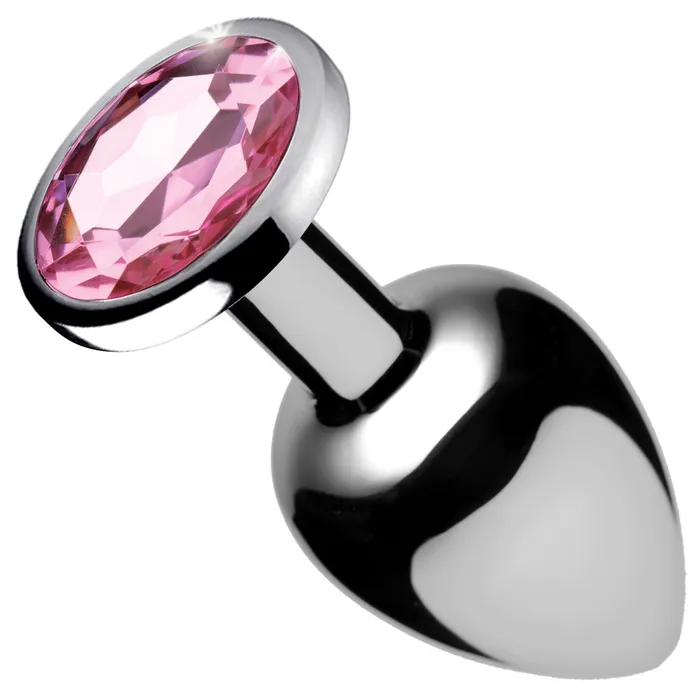 Male Sex Toys XR Brands Pink Gem Anal Plug Medium
