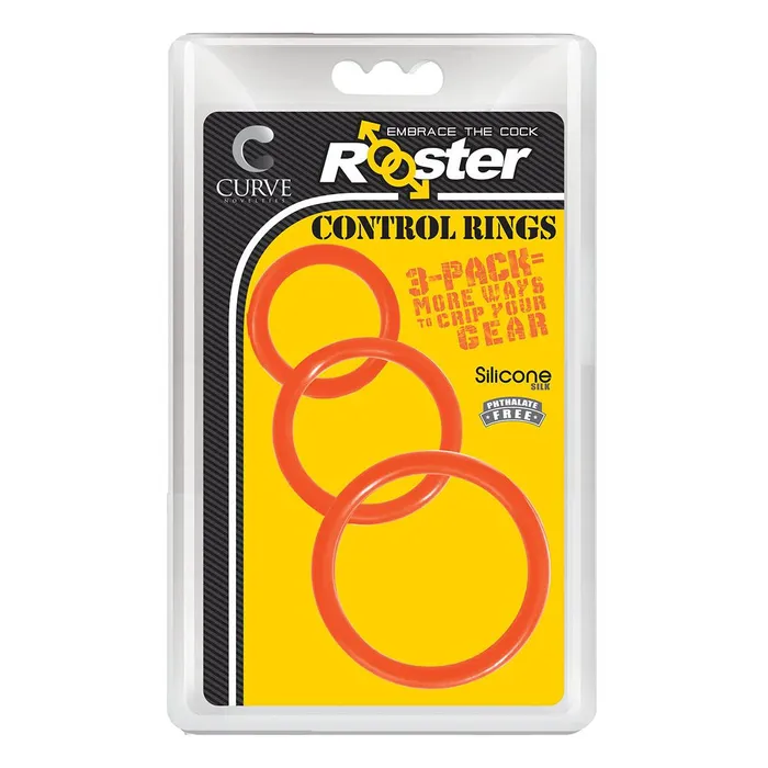 Rooster Female Sex Toys Control Rings Orange