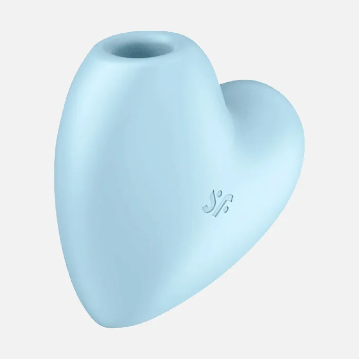 Satisfyer Vibrators Cutie Heart Air Pulse Clitorial Stimulator Blue