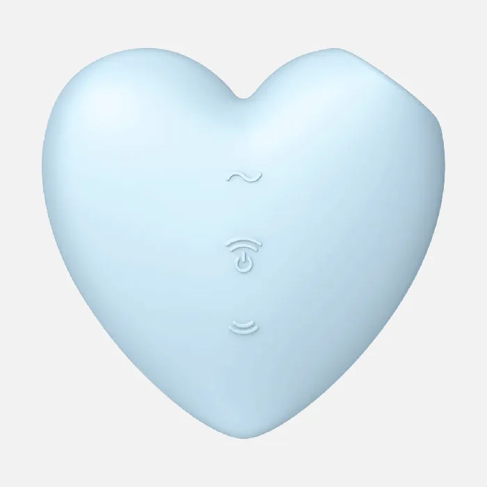 Satisfyer Vibrators Cutie Heart Air Pulse Clitorial Stimulator Blue Satisfyer Vibrators Cutie Heart Air Pulse Clitorial Stimulator Blue