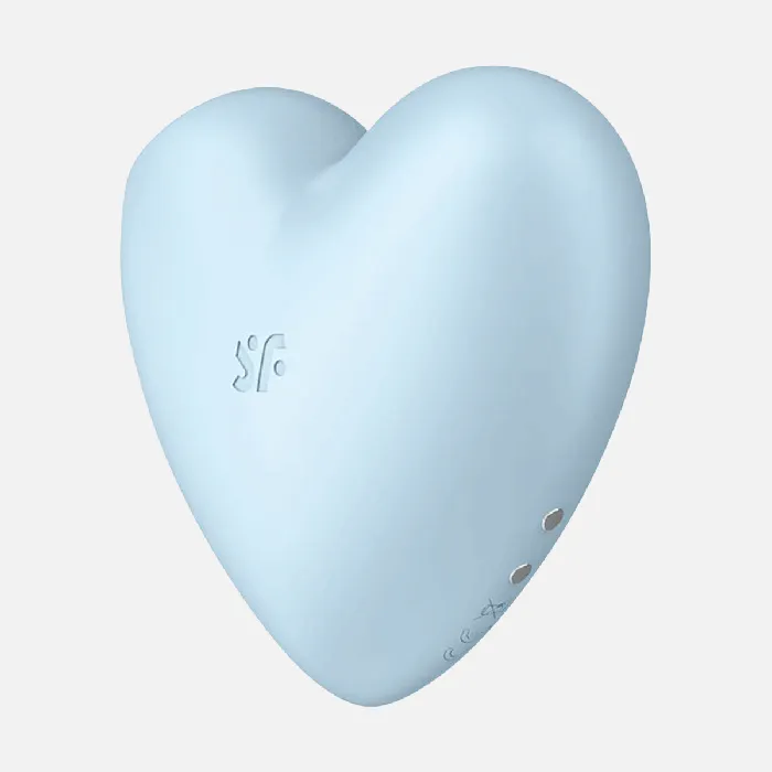 Satisfyer Vibrators Cutie Heart Air Pulse Clitorial Stimulator Blue Satisfyer Vibrators Cutie Heart Air Pulse Clitorial Stimulator Blue
