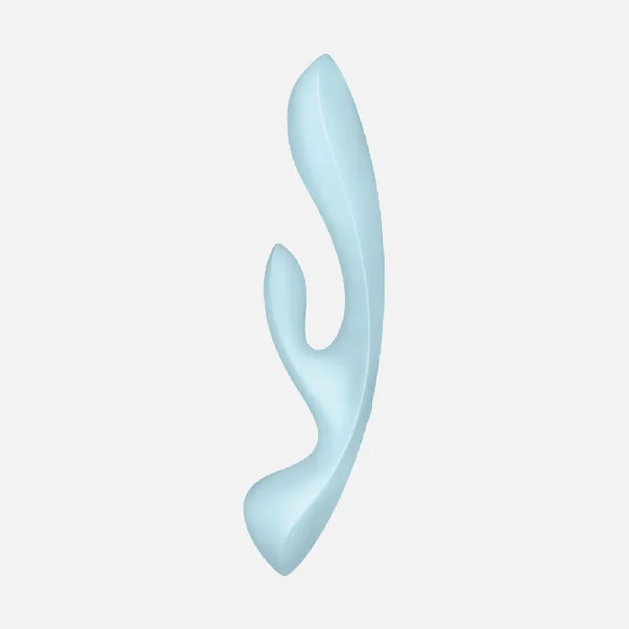 Satisfyer Vibrators Triple Oh Rabbit Vibrator Light Blue3009 Satisfyer Vibrators Triple Oh Rabbit Vibrator Light Blue3009