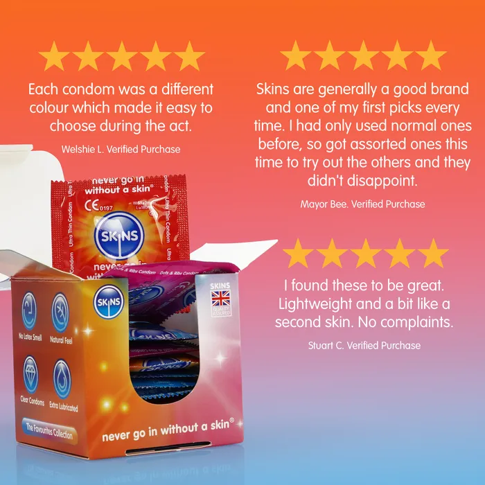 Skins Condoms Assorted 12 Pack Skins Female Sex Toys