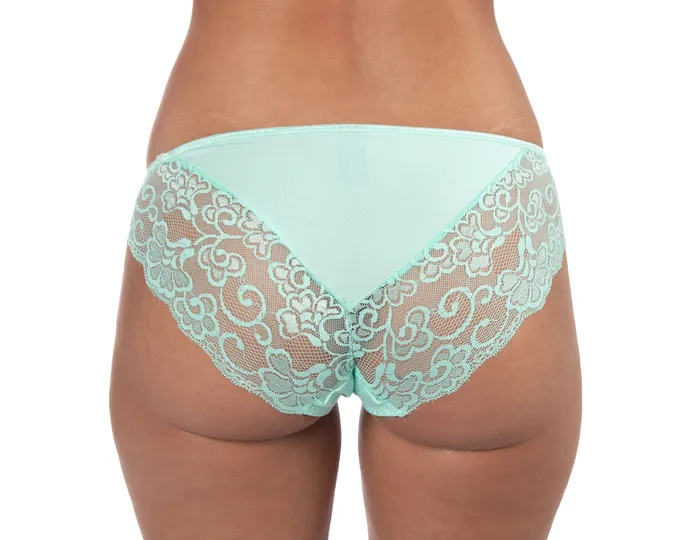Sunset Intimates Open Up Lace Bikini in Blue Vibrators