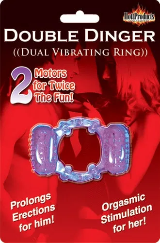 Vibrators Double Dinger Purple Hott Products