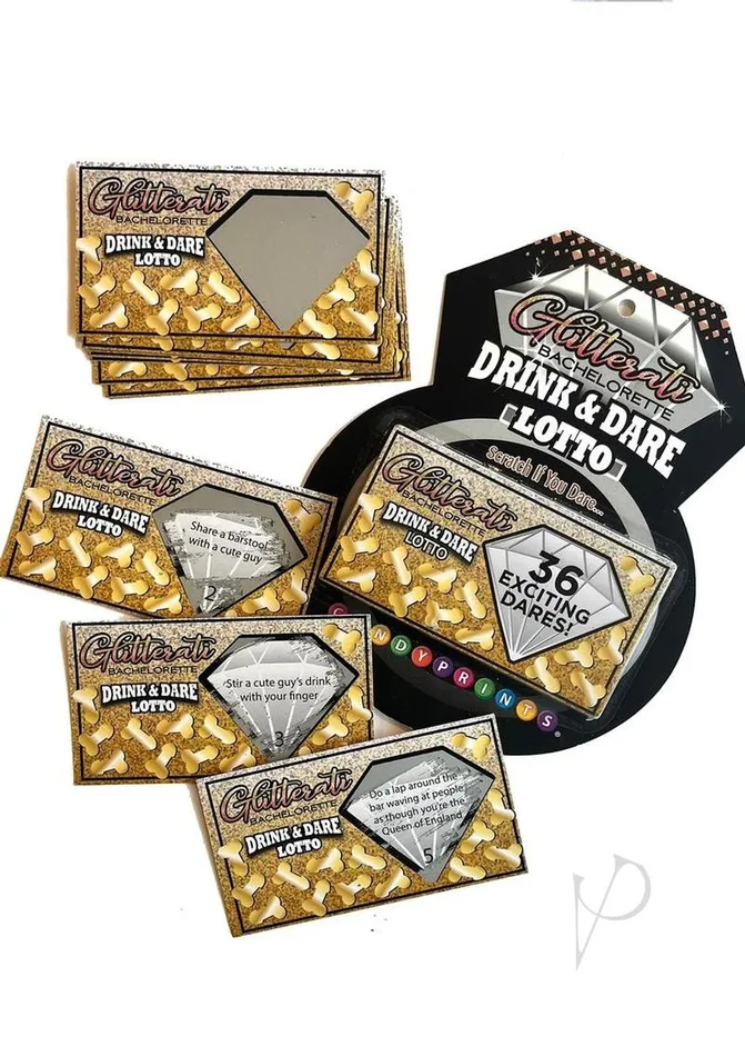 Adult Party And Games Gliterati Bachelorette Drink and Dare Lotto Game Games