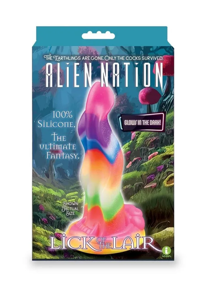 Alien Nation Dildos Alien Nation Lick of the Lair Silicone Glow in the Dark Creature Dildo Multicolor Alien Nation Dildos Alien Nation Lick of the Lair Silicone Glow in the Dark Creature Dildo Multicolor