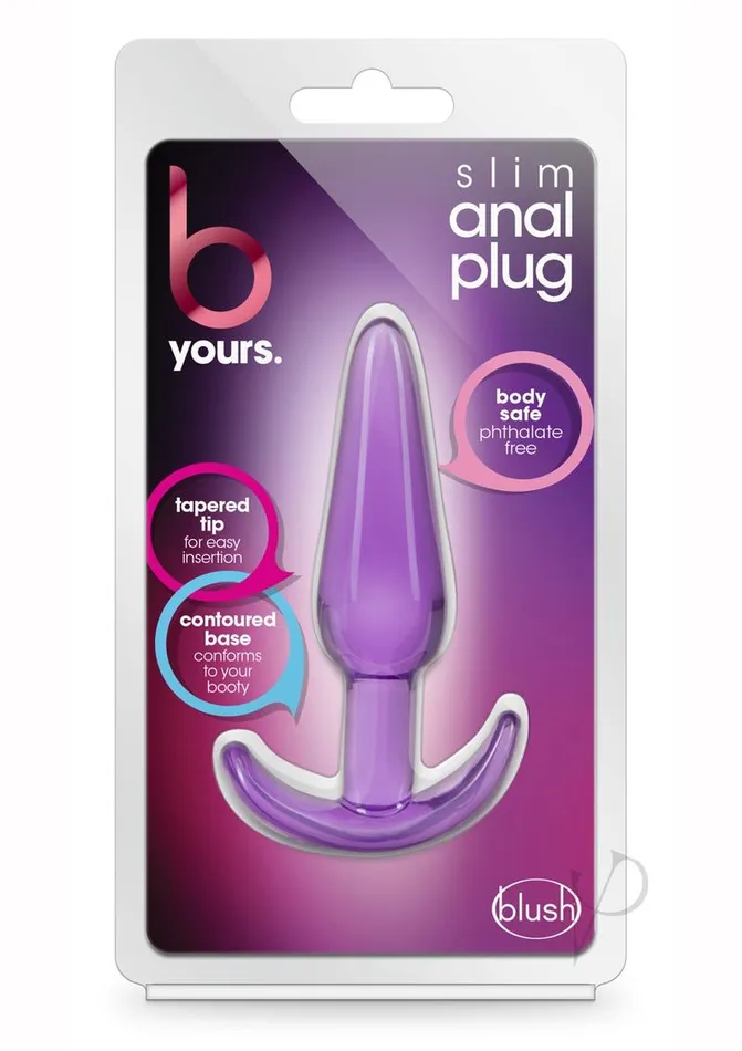 Anal B Yours Slim Butt Plug Purple B Yours
