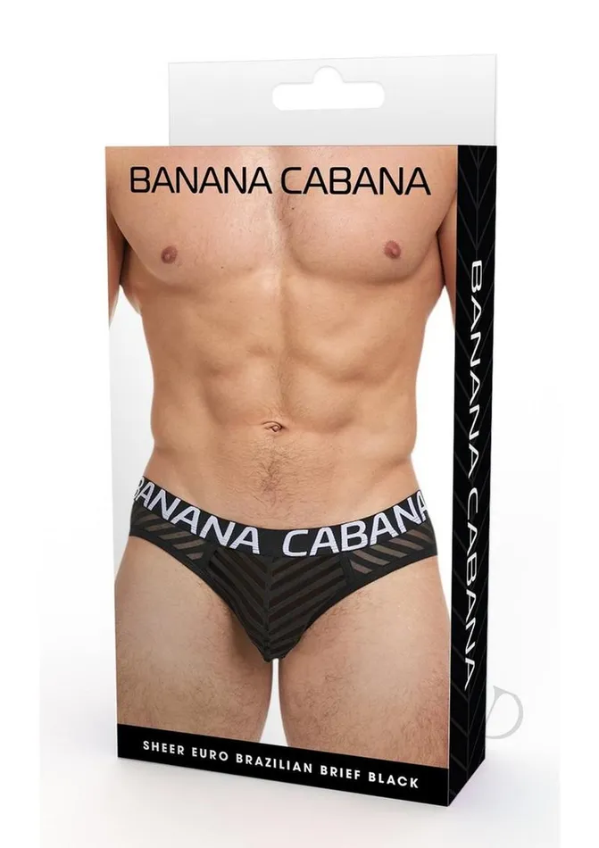 Anal Banana Cabana Banana Cabana Sheer Bikini MediumLarge Black
