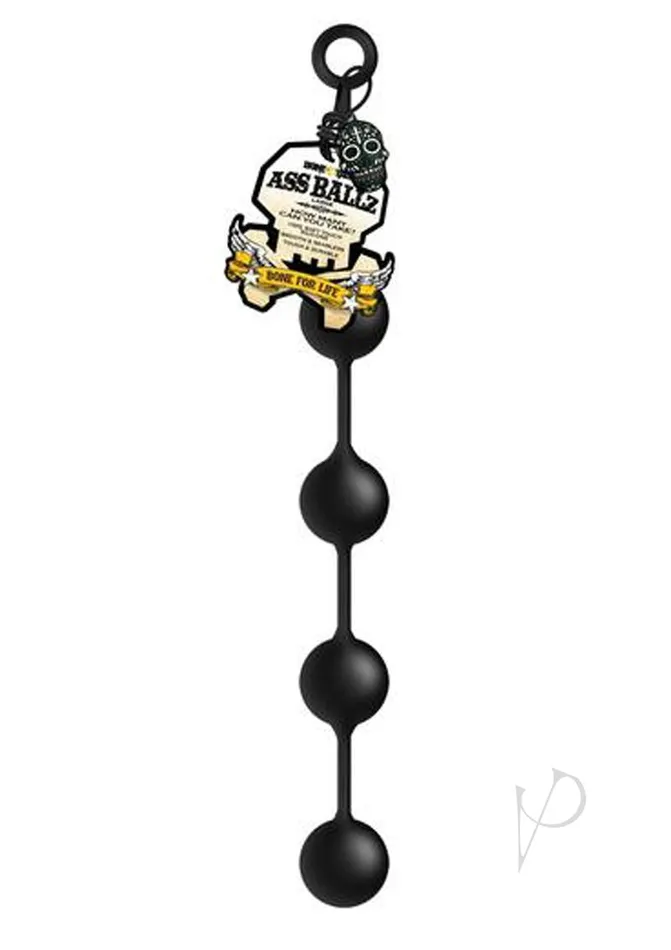 Anal Boneyard Boneyard Silicone Ass Ballz Anal Beads Large Black