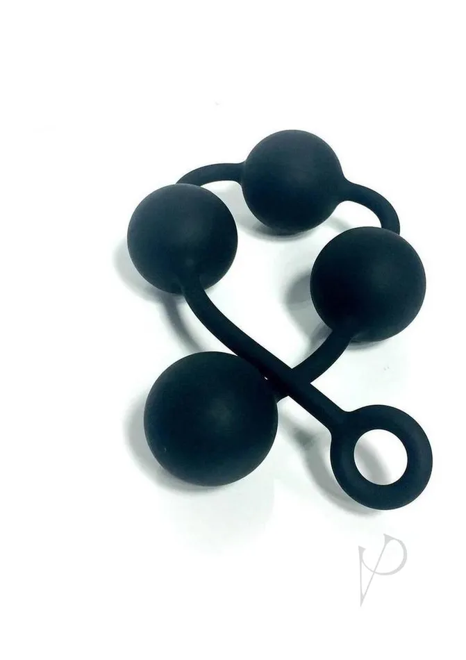 Anal Boneyard Boneyard Silicone Ass Ballz Anal Beads Large Black