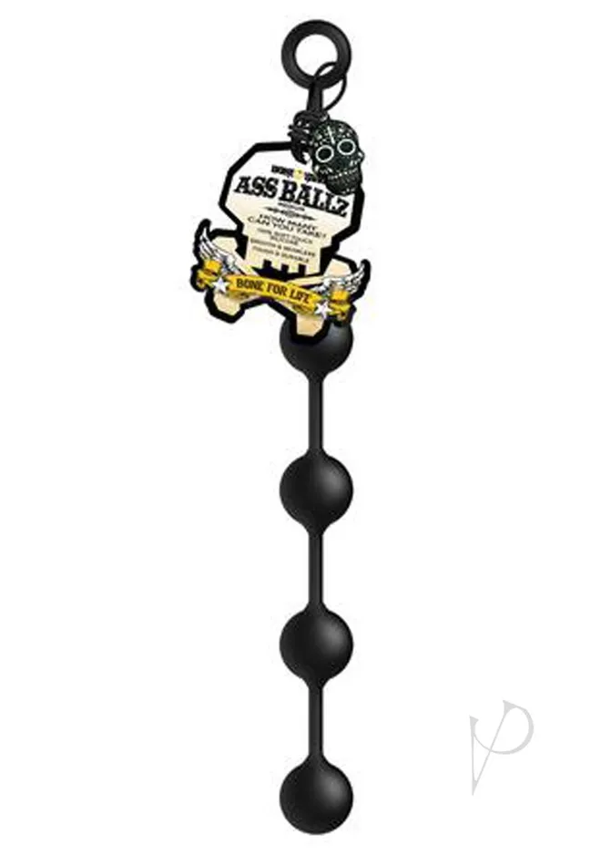 Anal Boneyard Boneyard Silicone Ass Ballz Anal Beads Medium Black