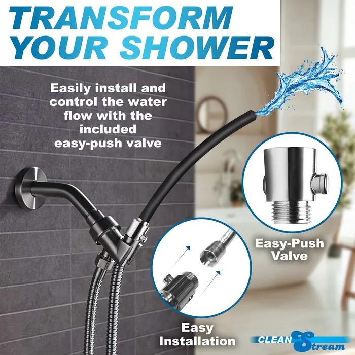 Anal CleanStream EZFlow Silicone Shower Enema Set