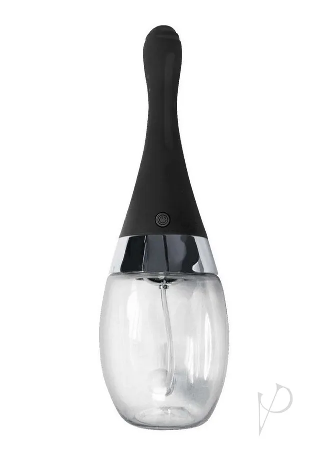 Anal Electro Douche Rechargeable Silicone Black Nasstoys