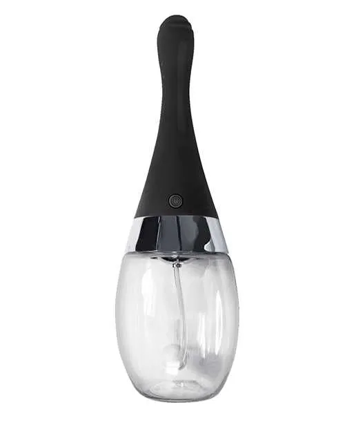 Anal Electro Douche Rechargeable Silicone Black Nasstoys