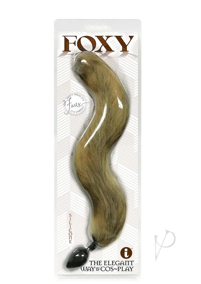 Anal Foxy Foxy Silicone Fox Tail Butt Plug Gold