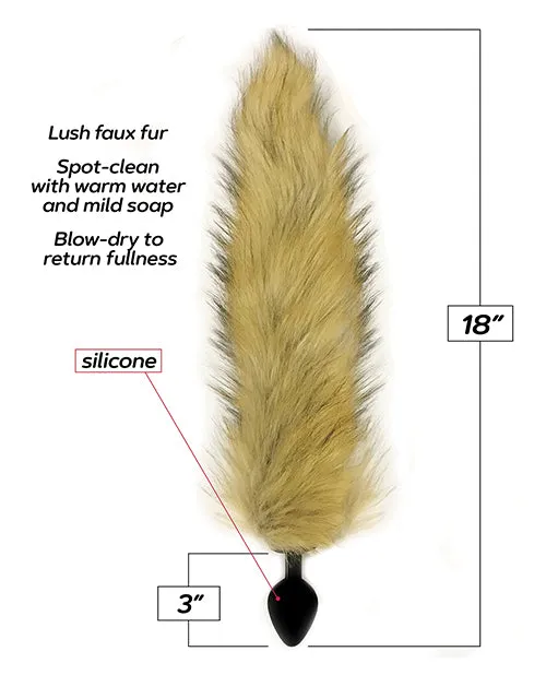 Anal Foxy Foxy Silicone Fox Tail Butt Plug Gold Anal Foxy Foxy Silicone Fox Tail Butt Plug Gold