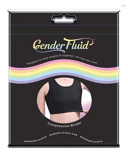 Anal Gender Fluid Chest Compression Binder XXL Black Gender Fluid
