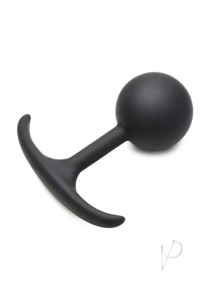 Anal Heavy Hitters Comfort Plugs Premium Silicone Weighted Round 44in Black Heavy Hitters