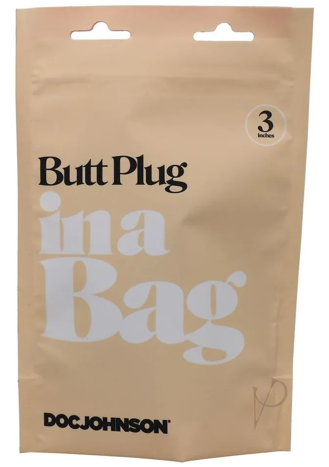 Anal In A Bag In a Bag Silicone Anal Plug 3in Black