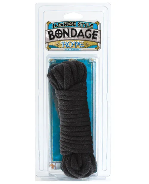 Anal Japanese Bondage Doc Johnson Japanese Style Bondage Rope 32 Feet Black Anal Japanese Bondage Doc Johnson Japanese Style Bondage Rope 32 Feet Black