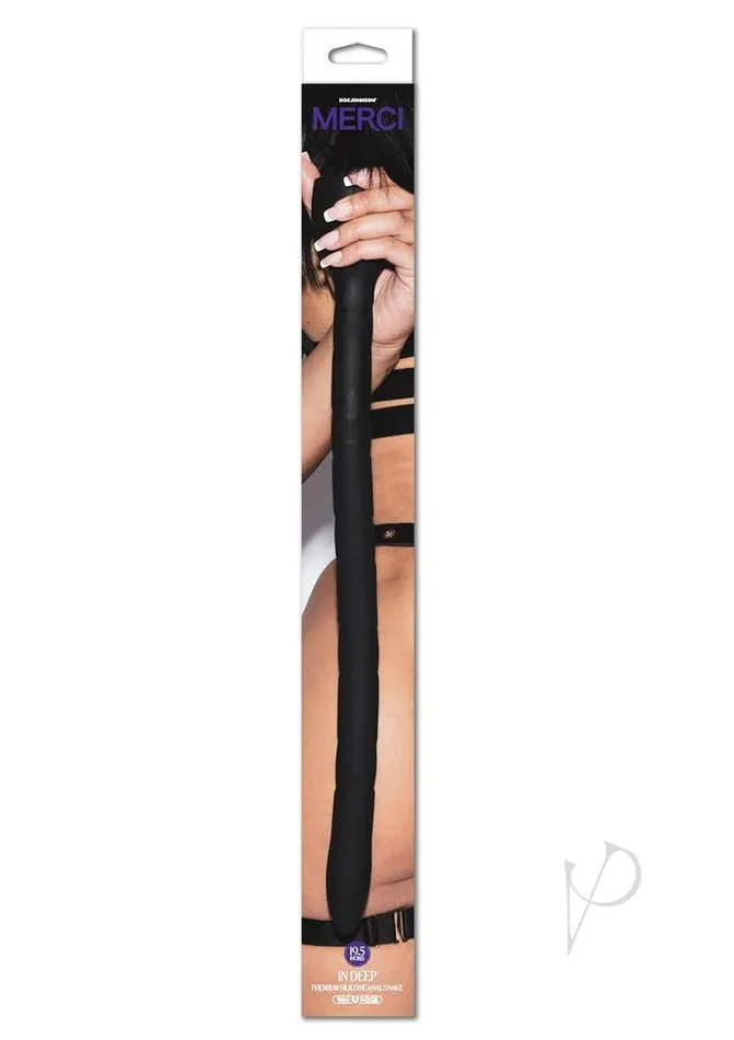 Anal Merci In Deep Premium Silicone Anal Snake Black Merci