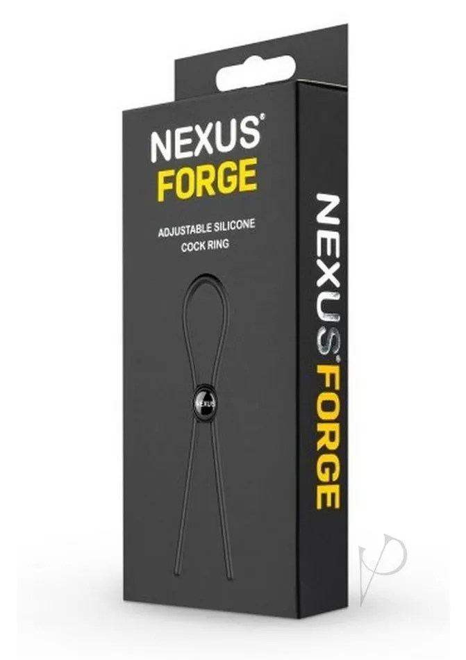 Anal Nexus Nexus Forge Single Lasso Adjustable Silicone Cock Tie Black