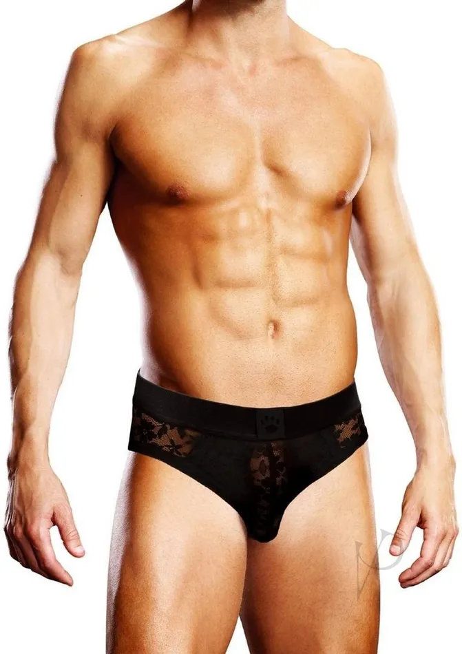 Anal Prowler Prowler Lace Open Brief Large Black Anal Prowler Prowler Lace Open Brief Large Black