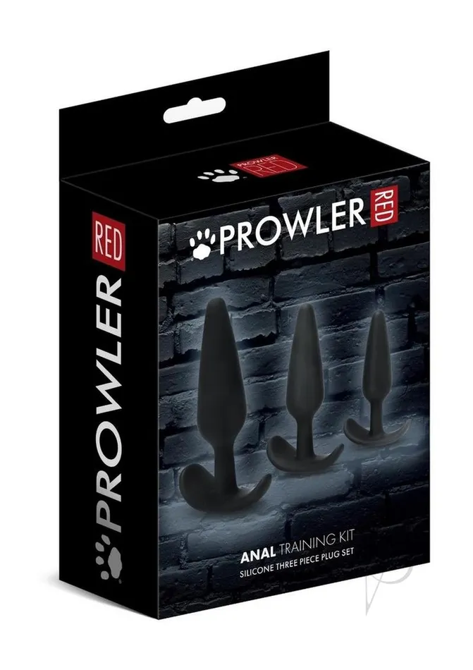 Anal Prowler RED 3 Piece Anal Training Kit Black Prowler Red