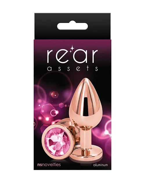 Anal Rear Assets Rear Assets Rose Gold Anal Plug Medium Pink