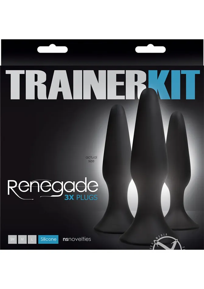 Anal Renegade Renegade Sliders Trainer Anal Plugs set of 3 Black