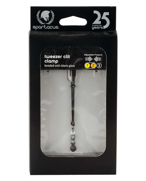 Anal Spartacus Spartacus Black Beaded Clit Clamps