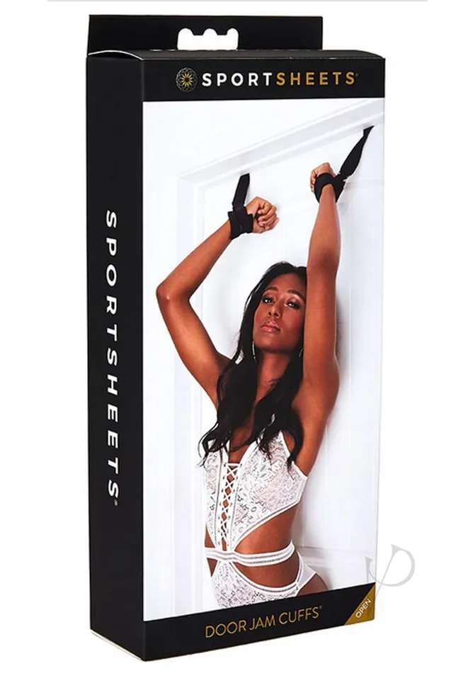 Anal Sportsheets Sportsheets Door Jam Cuffs Black