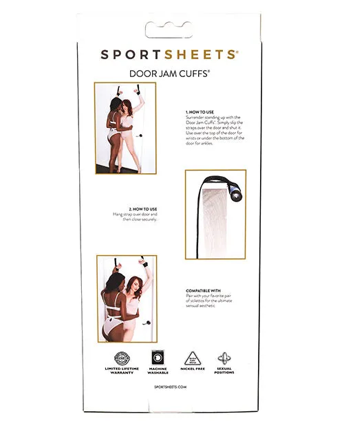 Anal Sportsheets Sportsheets Door Jam Cuffs Black Anal Sportsheets Sportsheets Door Jam Cuffs Black