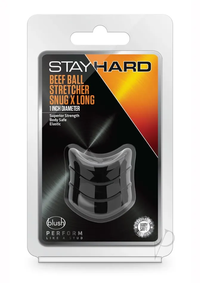 Anal Stay Hard Stay Hard Beef Ball Stretcher Snug X Long Black